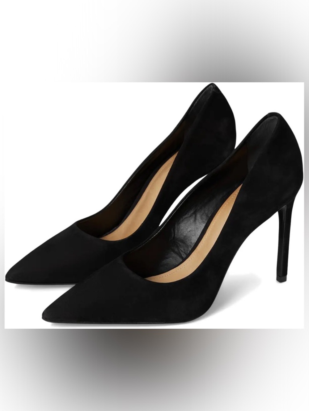 Schutz Lou Pump in Black Suede size 8.5